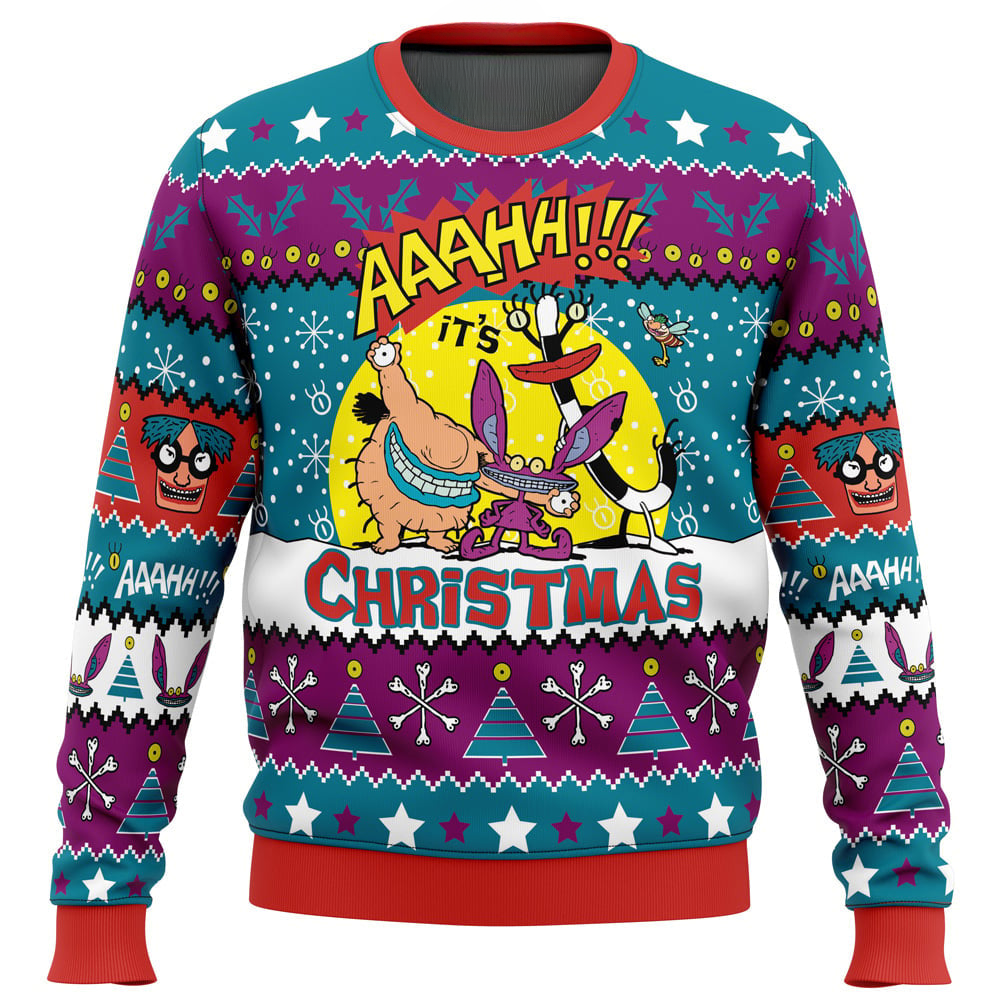 Aaahh!!! Real Monsters Nickelodeon Ugly Christmas Sweater