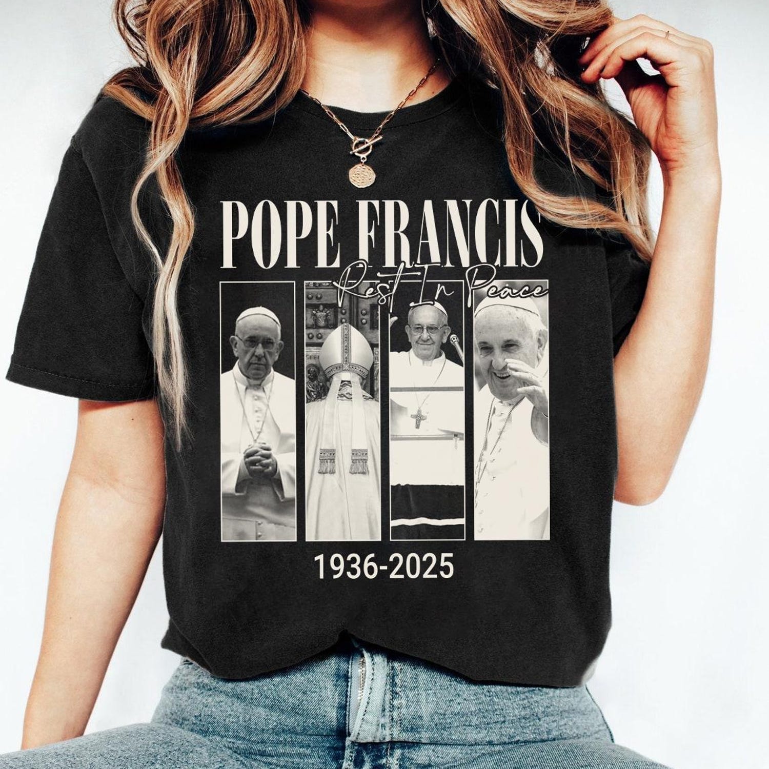RIP Pope Francis Shirt,  Pope Francis Tshirt, Pope Francis Gift, Francis Clothing, RIP Pope Francis Tee, Vatican Catholic Tee,Religious Gift