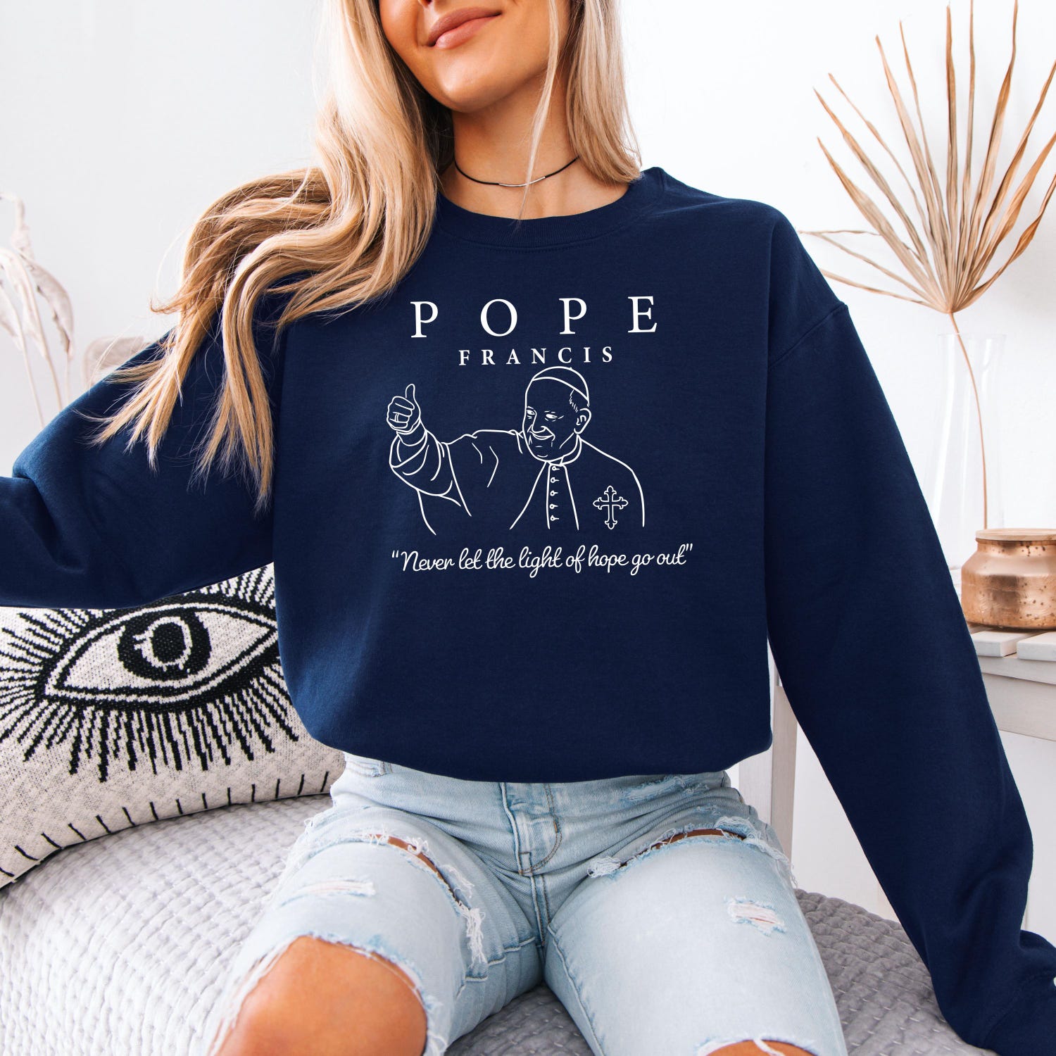 Pope Francis Shirt - Catholic T Shirt, Inspirational Faith Apparel, Religious Gift, Christian Clothing, Modern Pope Design