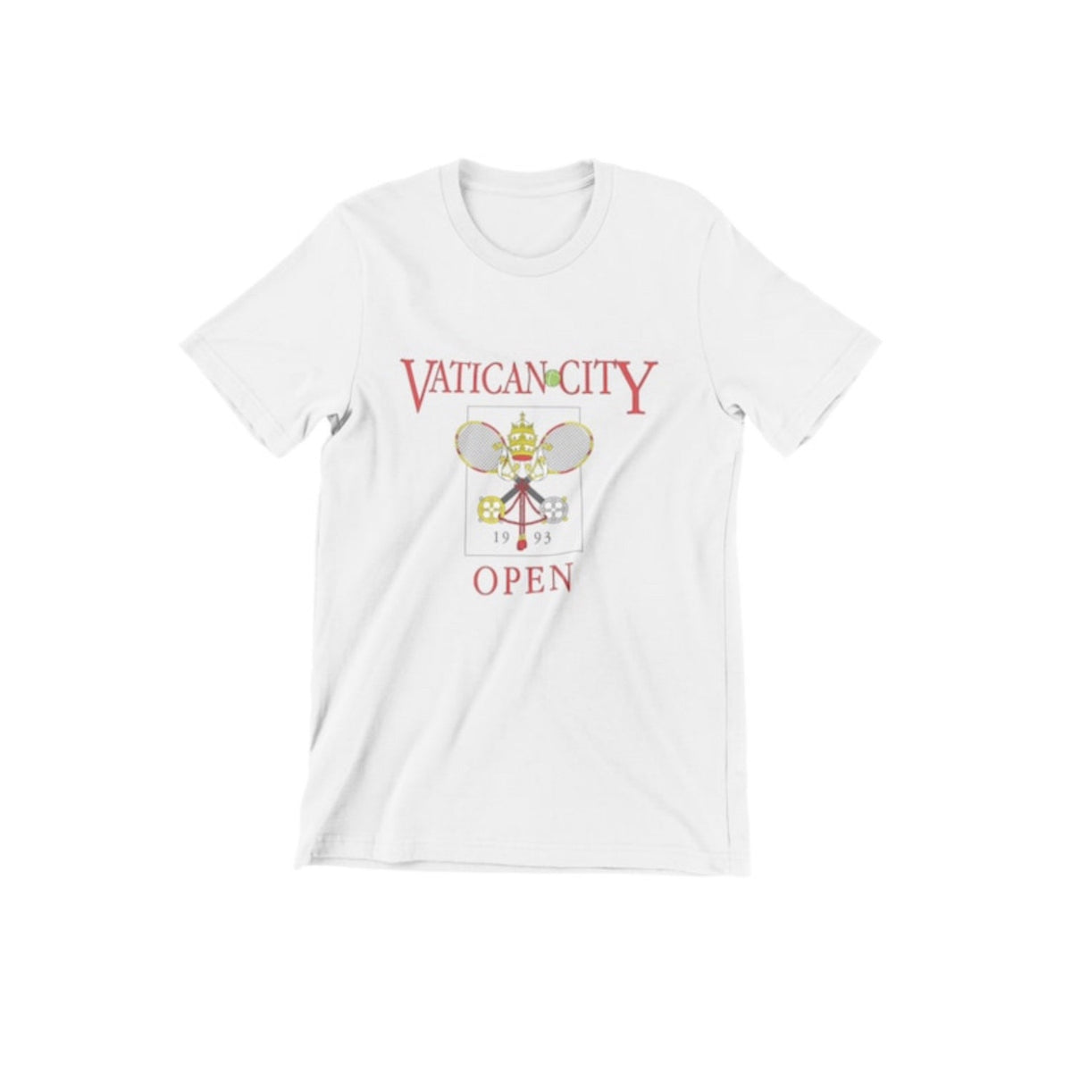 Vatican City Open, Catholic, Unisex T-shirt, Tee, Tennis, Rome, Italy, Church, Traditional, Preppy, Yuppie, Saintwave,