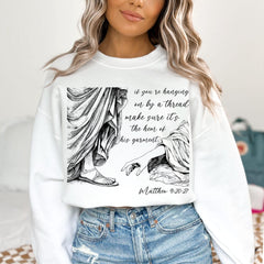 Hem of His garment shirt Trendy Christian shirt Matthew Bible Verse shirt Faith apparel Encouraging Scripture shirt Inspirational