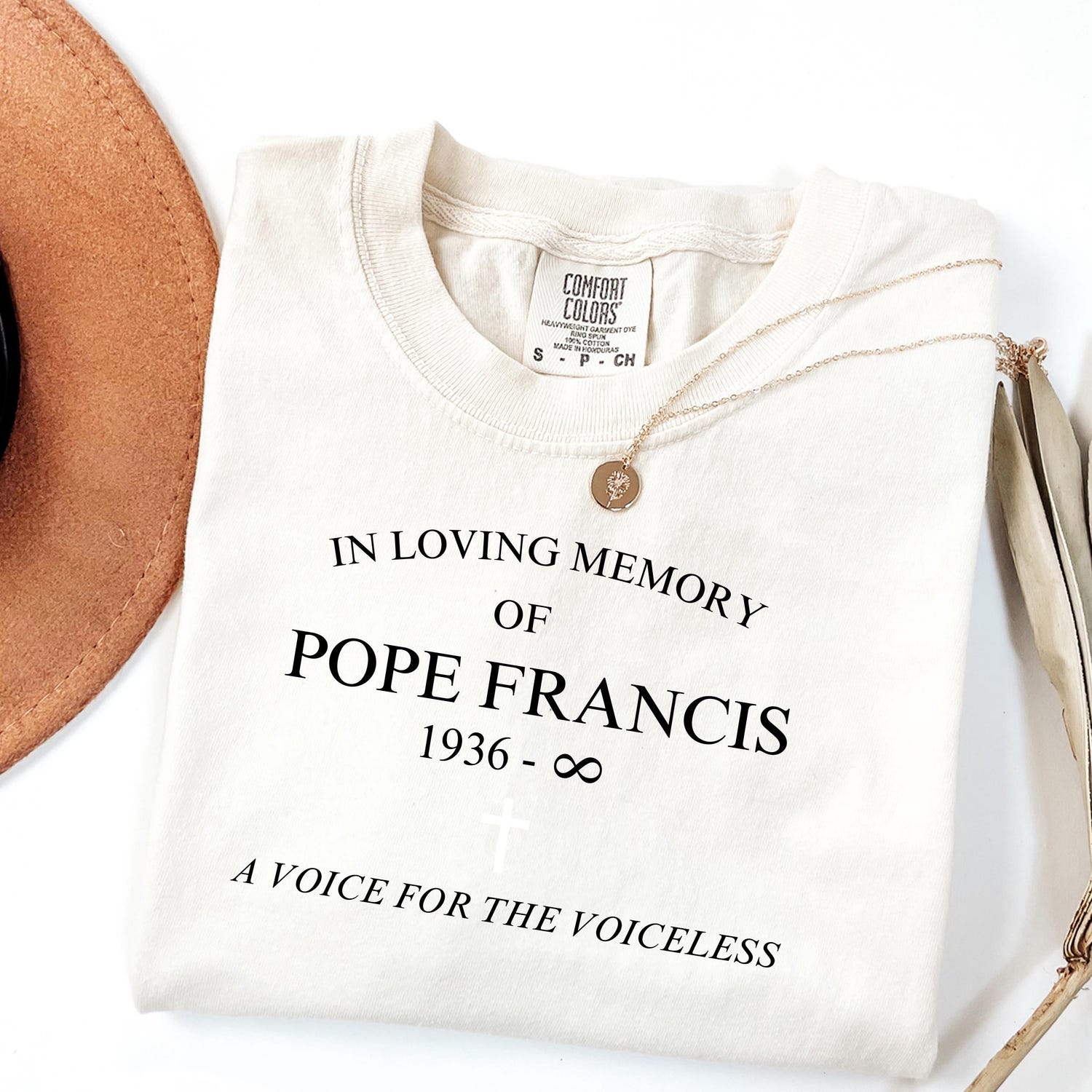 Comfort Colors� In Loving Memory of Pope Francis T-Shirt � Catholic Christian Shirt � Memorial Gift Shirt � 1936�2025 Religious Tee