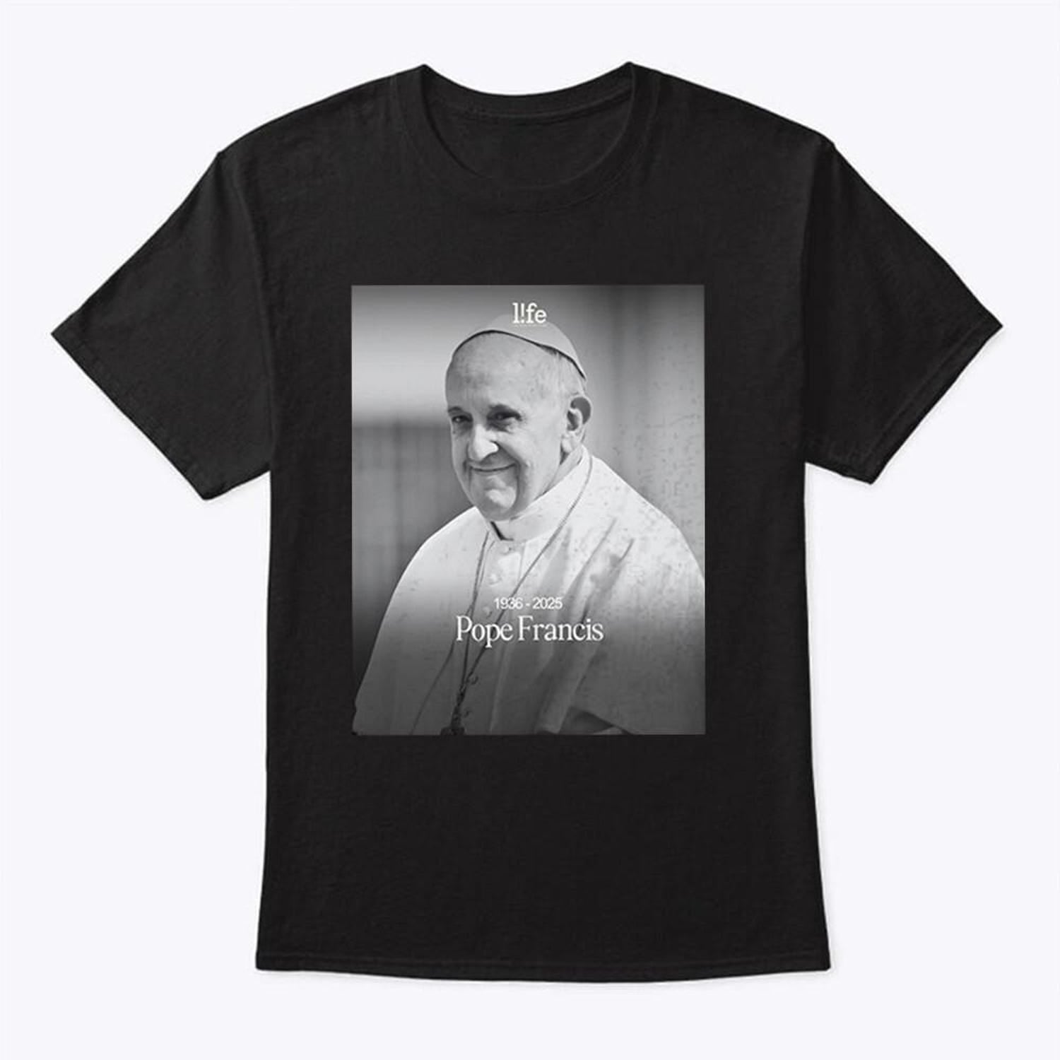 Rest In Peace Pope Francis Shirt, In Loving Memory Tee, RIP Pope Shirt, Catholic Commemorative Top, Rest In Peace Pope Francis