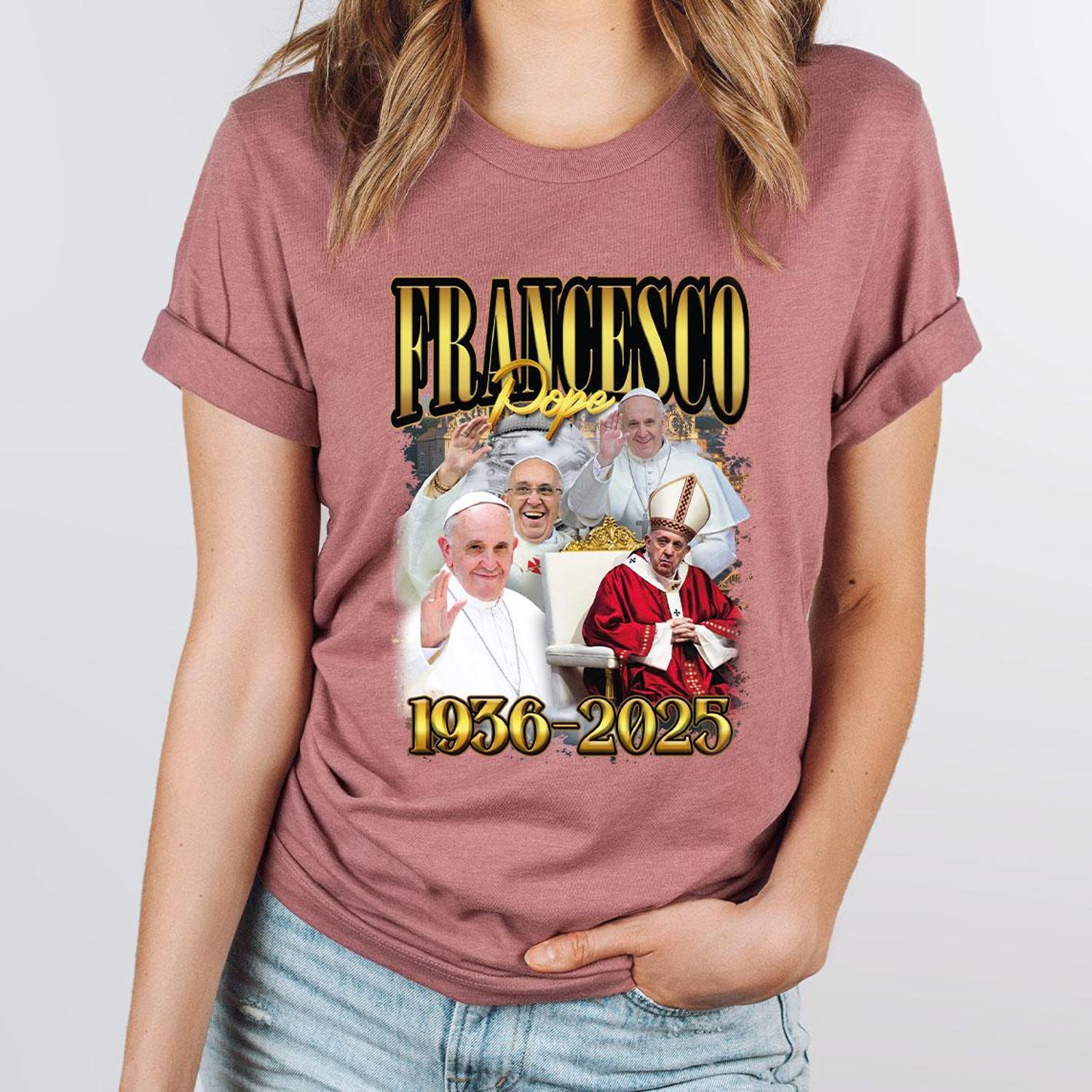 Pope Francis Memorial Shirt, RIP Pope Francis Shirt, Retro Bootleg Catholic Youth Shirt, Memory Christian Gift Shirt, Vintage Pope Shirt