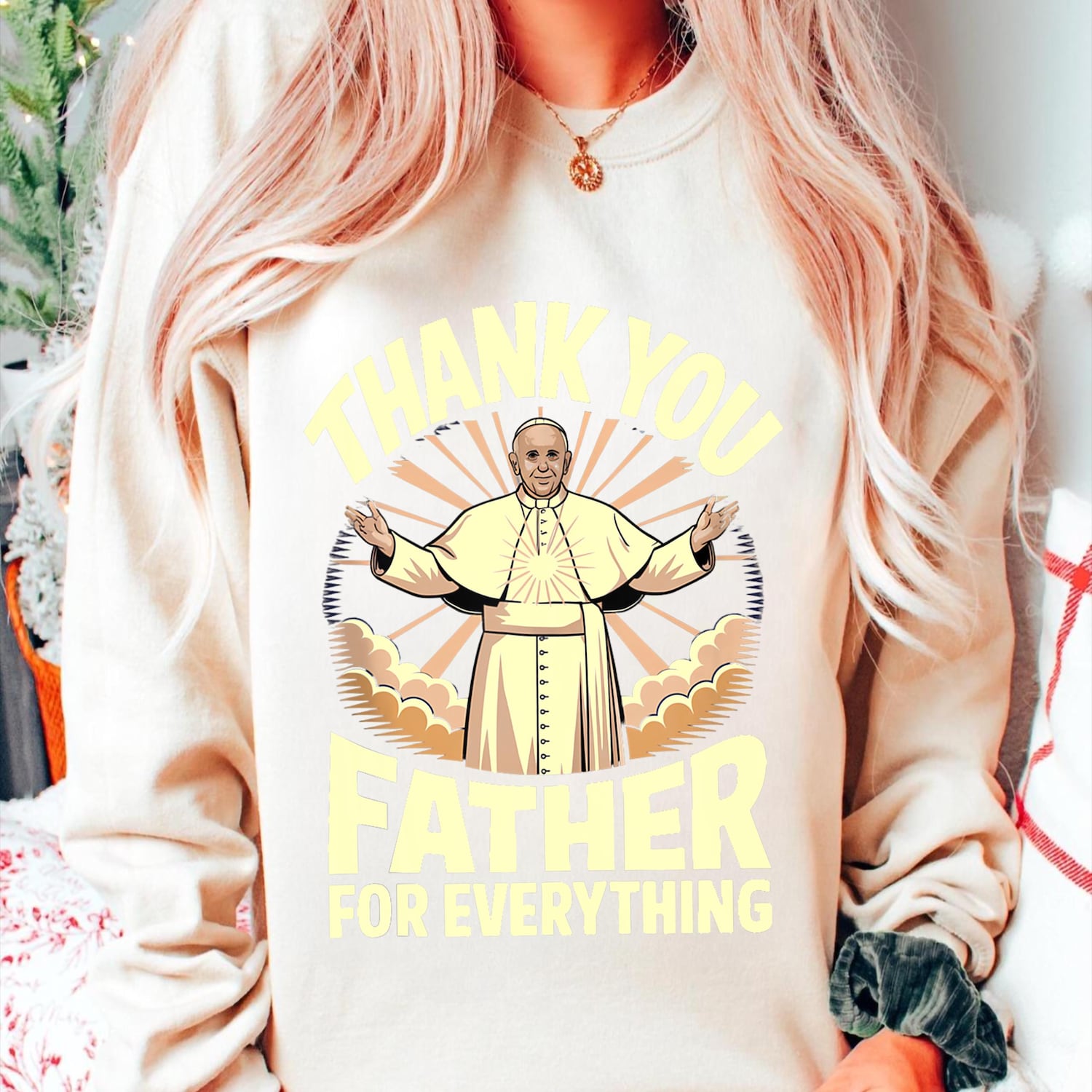 Thank You Father for Everything shirt, Pope Francis shirt, Catholic Tribute Shirt, Christian apparel, Holy Father Art, Pope Francis Die