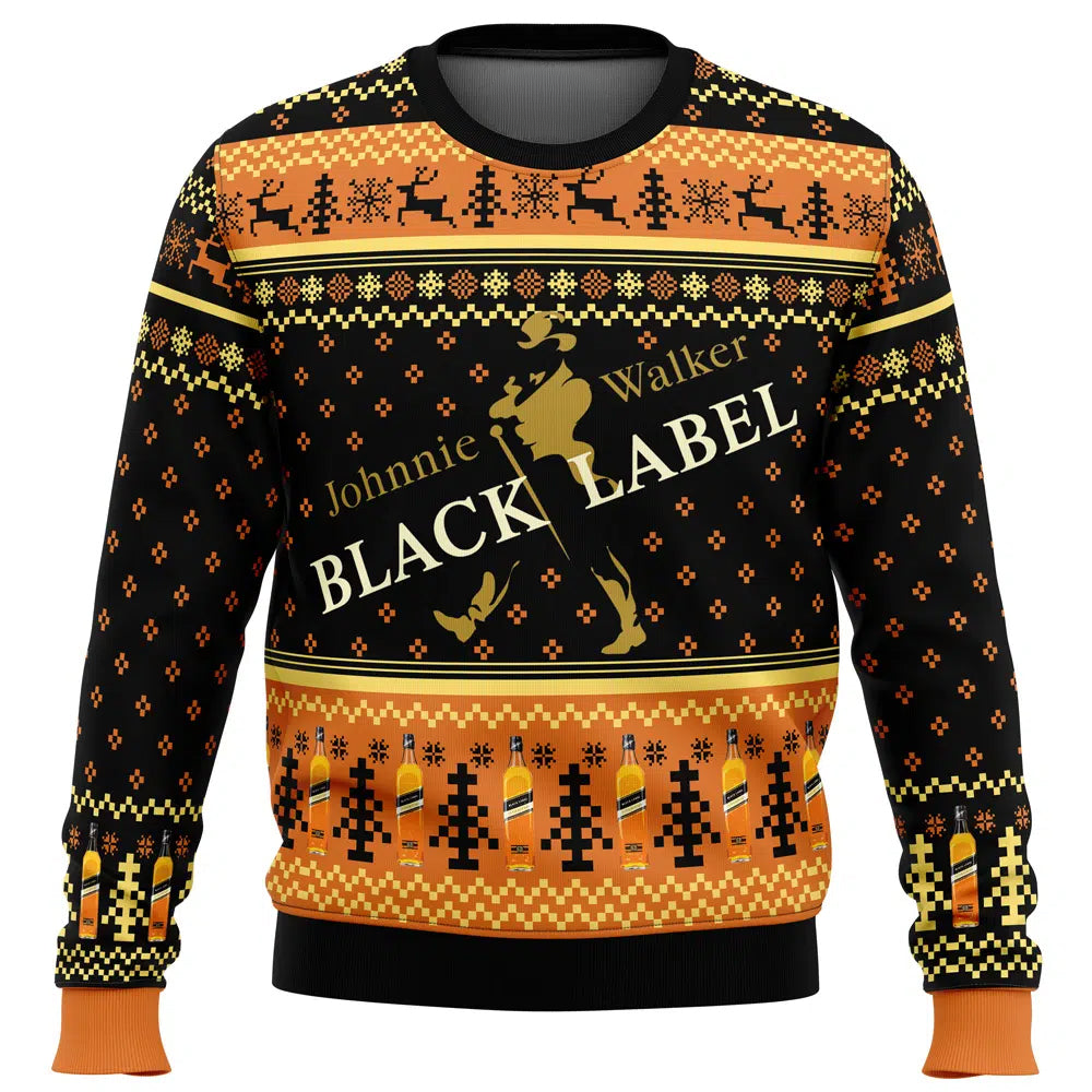 Johnnie Walker Black Label Ugly Christmas Sweater