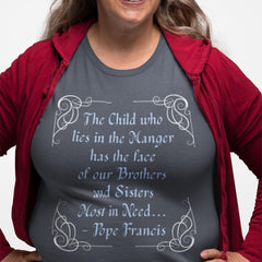 Inspiring Unisex Heavy Cotton Tee - Pope Francis Quote on Compassion