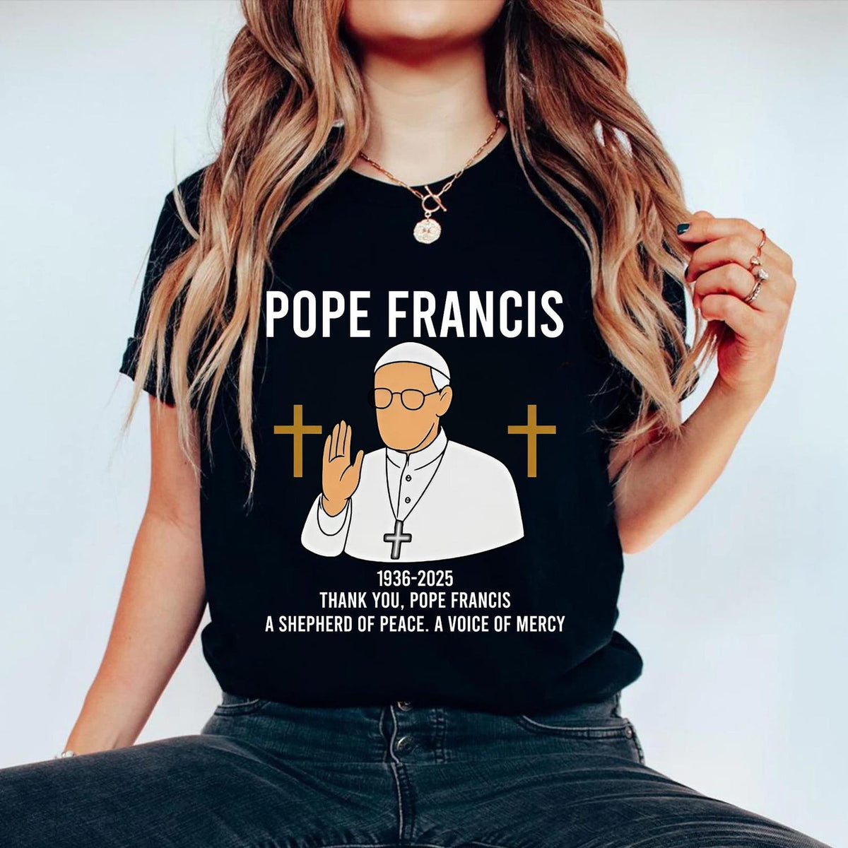 Commemorative Catholic Shirt � Inspired by Pope Francis, Vatican Prayer Tee, Religious Gift, Christian Quote Shirt, Gift for Him, Her
