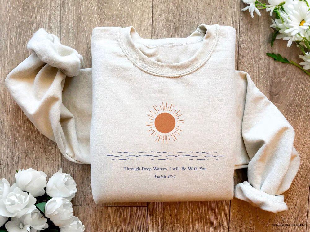 Christian Crewneck Christian Sweater Sunshine shirt God Sweatshirt Jesus Crewneck Ocean Inspired Style Beachy Shirt