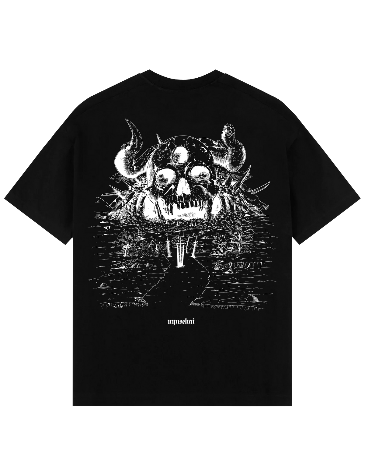 "Demon Skull - Black Clover" Oversized T-Shirt