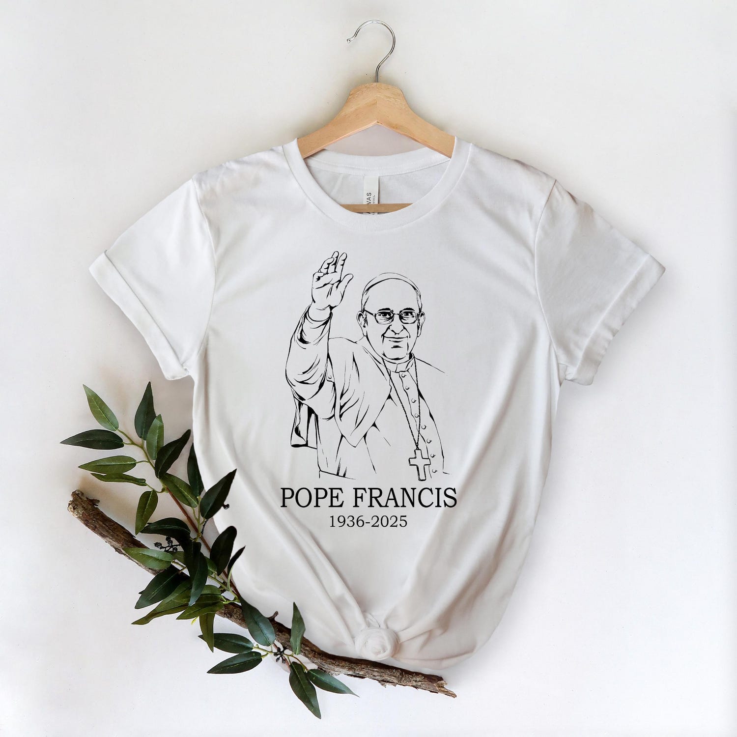RIP Pope Francis Shirt, Vatican Catholic Memorial Tee 1936�2025, Religious Gift, Christian Tribute Shirt, Pray for Pope Remembrance T-Shirt