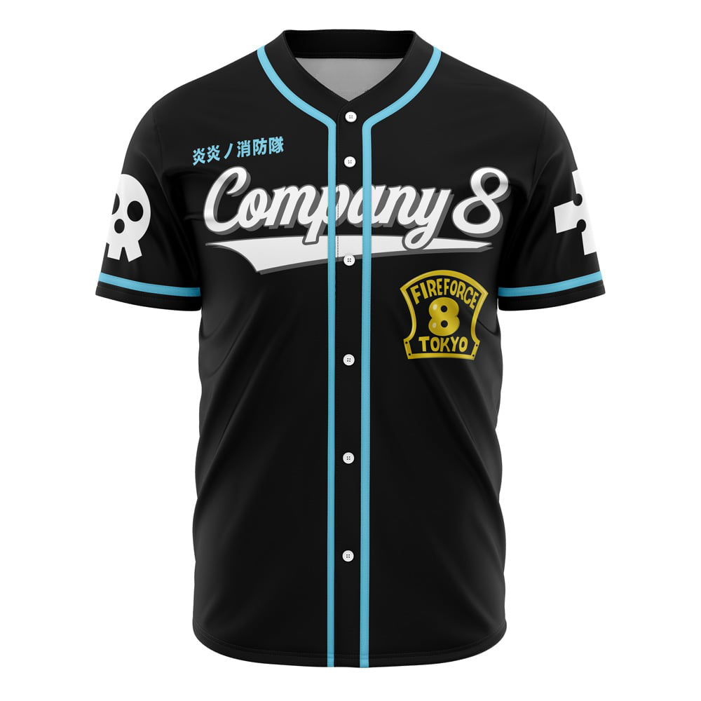 Shinra Company 8 Fire Force Baseball Jersey