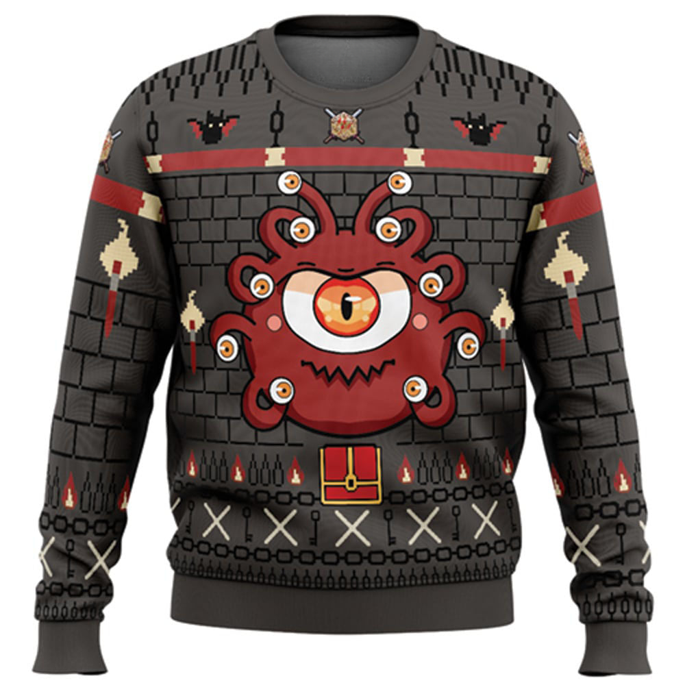 The Beholder Dungeons and Dragons Ugly Christmas Sweater