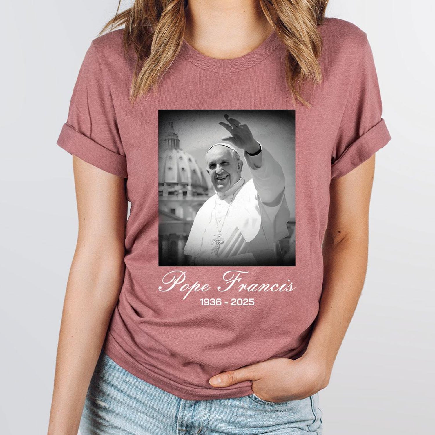 Pope Francis 1936�2025 Shirt, Remembrance Shirt, Rest in Peace Tees, RIP Pope Francis, Memorial Pope Francis Shirt, Vintage Pope Francis Tee