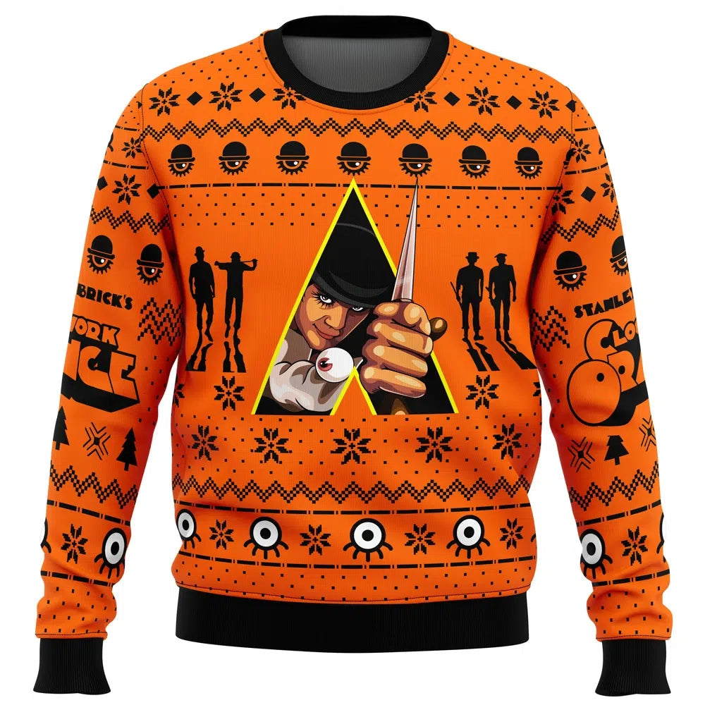 Christmas Alex A Clockwork Orange Ugly Christmas Sweater