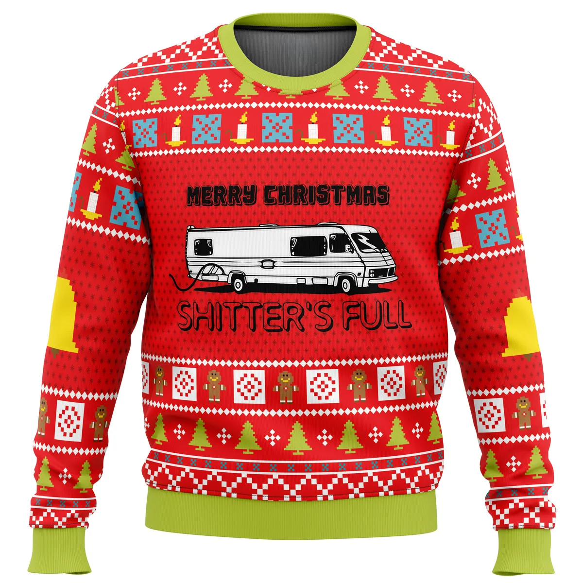 Merry Christmas Shitter’s Full Ugly Christmas Sweater.