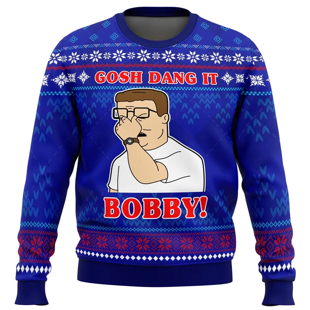 Gosh Dang It Bobby King Of The Hill Ugly Christmas Sweater