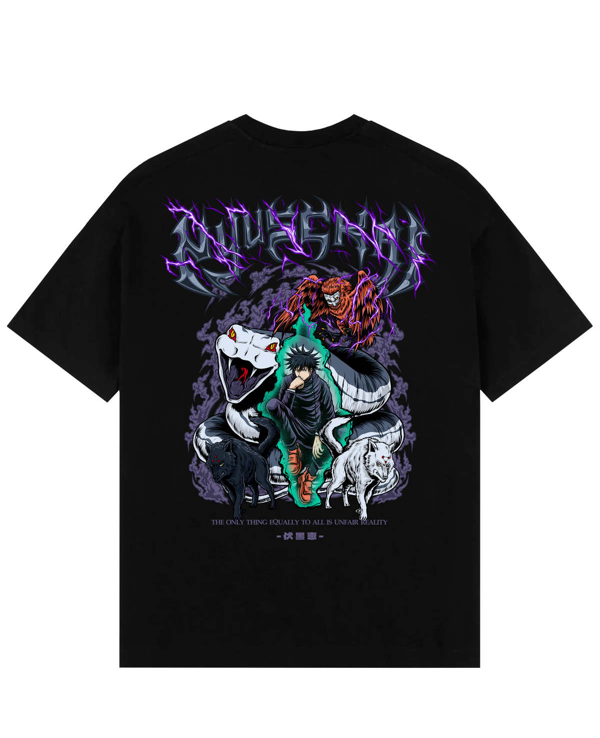 "Megumi X Reality - Jujutsu Kaisen" Oversize T-Shirt