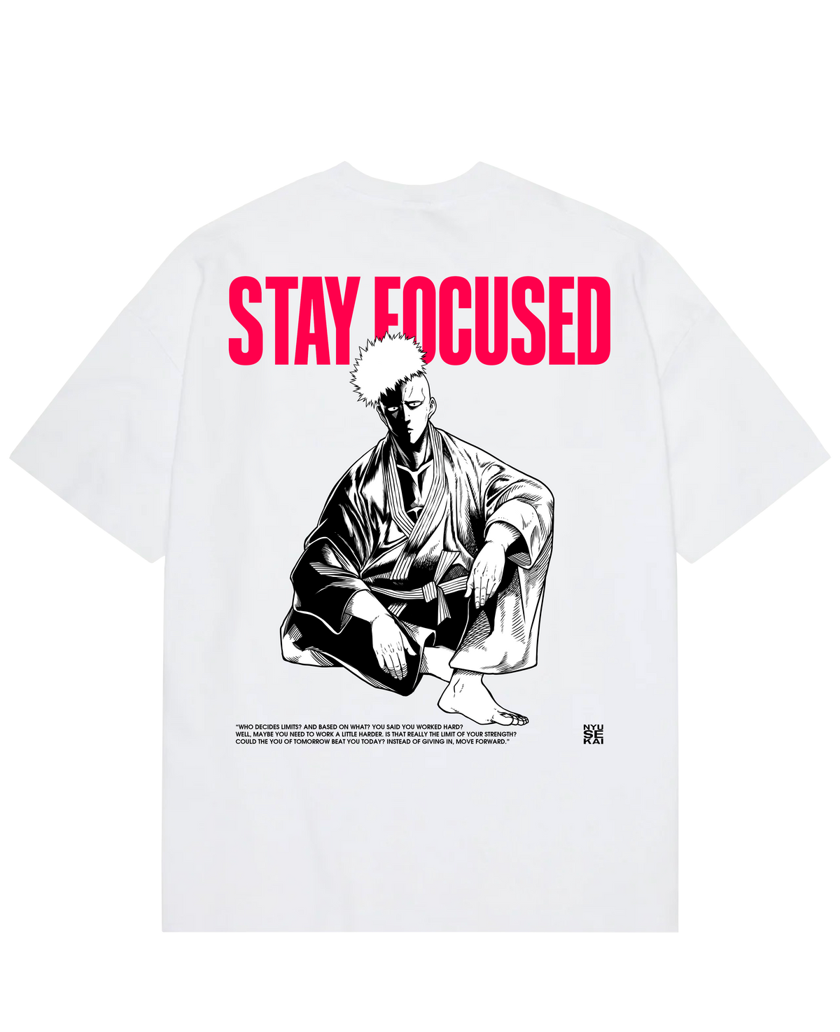 "Saitama X Stay Focused - One Punch Man" Oversize T-Shirt