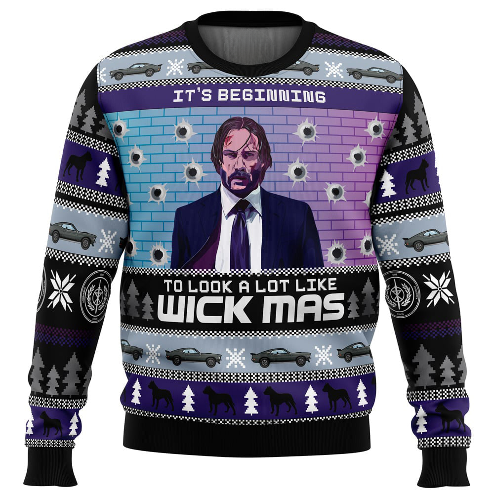 Wick-Mas John Wick Ugly Christmas Sweater