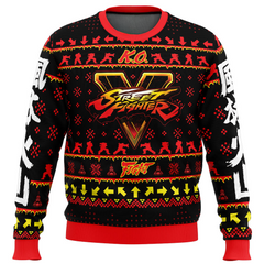 Christmas Ryu Street Fighter Ugly Christmas Sweater