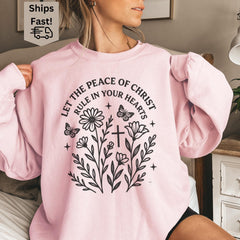 Aesthetic Christianity Sweatshirt, Woman of Faith Shirt, Bible Study Gift for Her, Cozy Religious Crewneck, Bible Quote Shirt