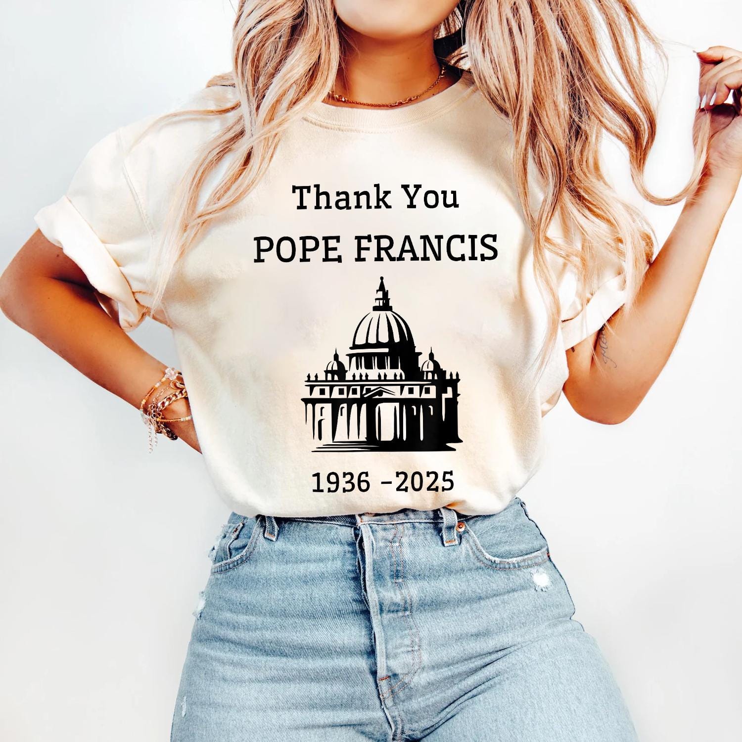 Thank You Pope Francis T-Shirt, Pope Catholic Clergy Legacy Francis Art T-Shirt, RIP Pope Francis Shirt, Faith Shirt
