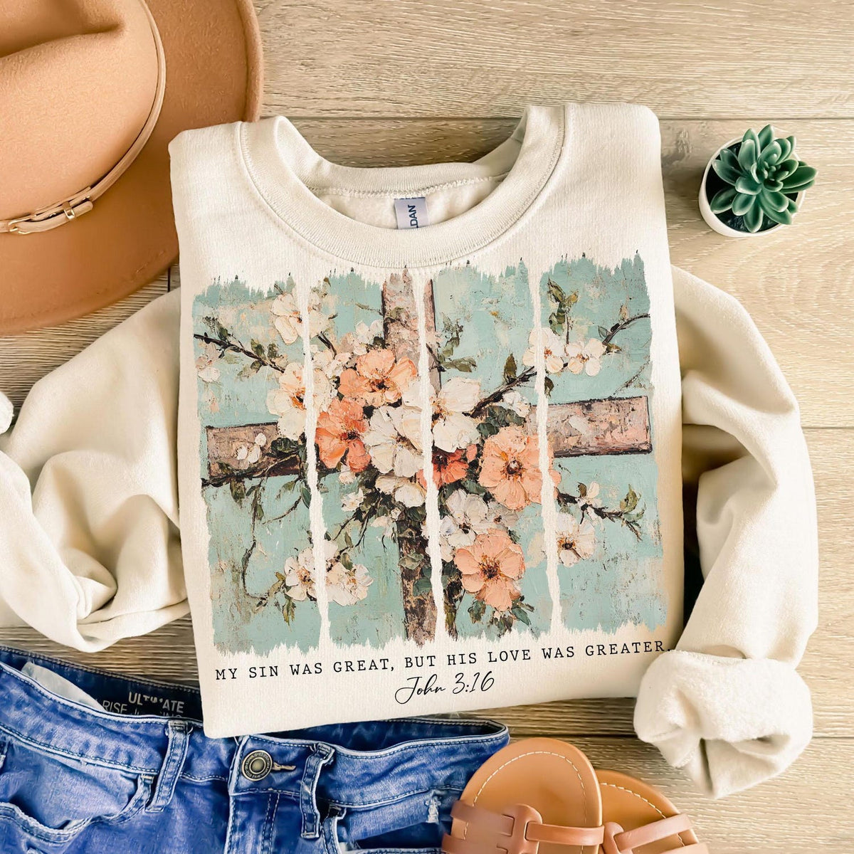 Jesus is the Light shirt, Floral Christian shirt, Motivational Quotes shirt, Bible Verse shirt, Floral Religious shirt, His Grace is Enough