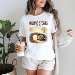Rolling Stones T-Shirt, Trendy Easter Clothing, Jesus Christ Shirt, Gift For Christian, Faith-Based Graphic Tee, Gift For Her
