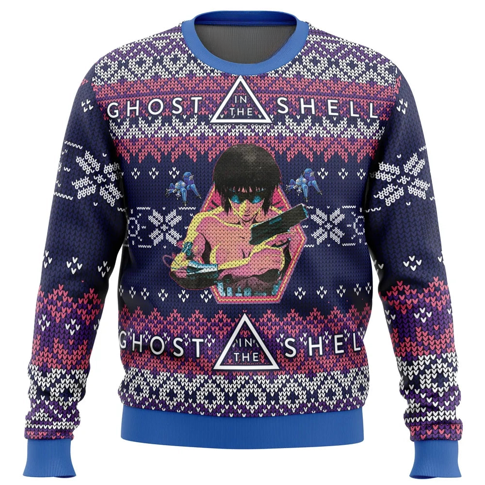 Ghost in the Shell Alt Ugly Christmas Sweater