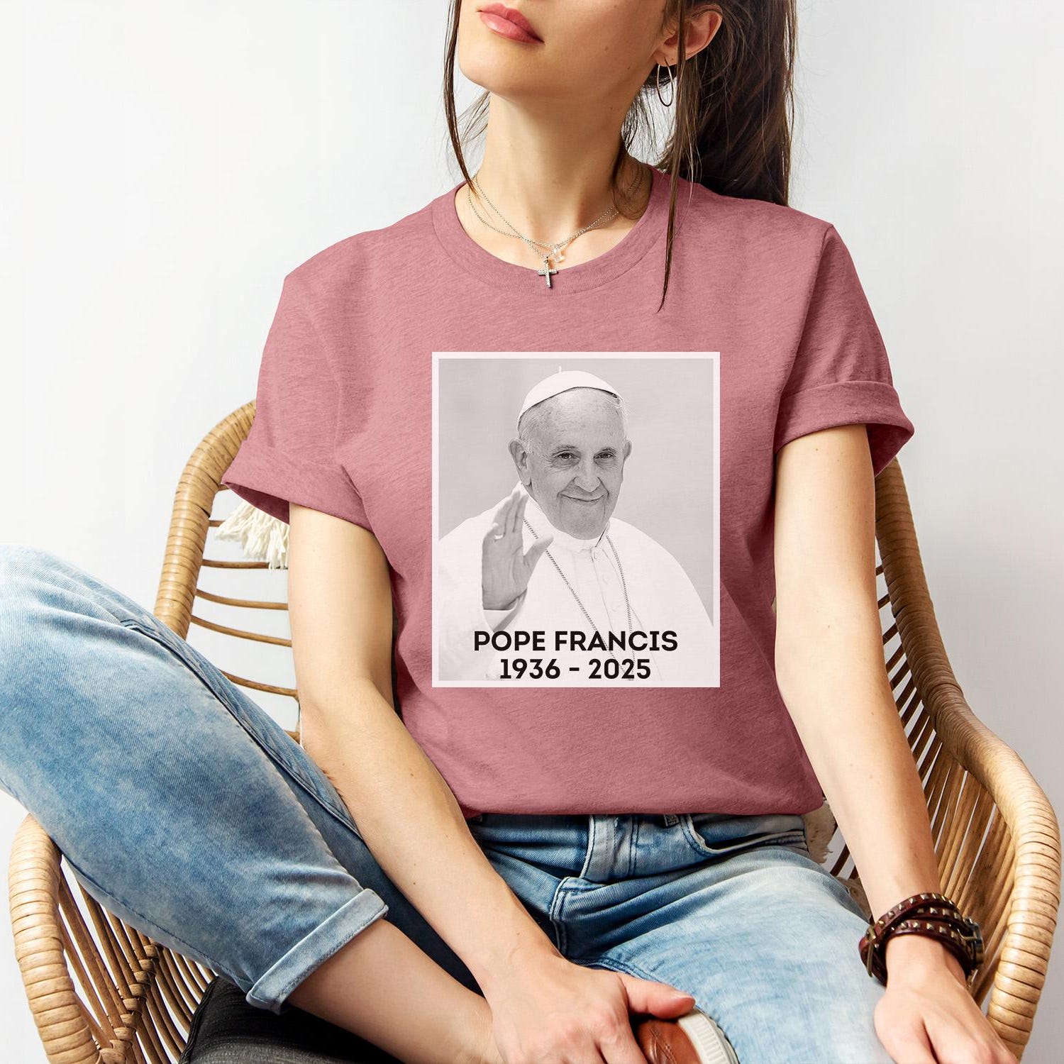 Pope Francis Shirt, RIP Pope Francis T-Shirt, Pray for Pope Francis Commemorative Shirt, Vatican Catholic Shirt, Christian Tee, Francis Tee