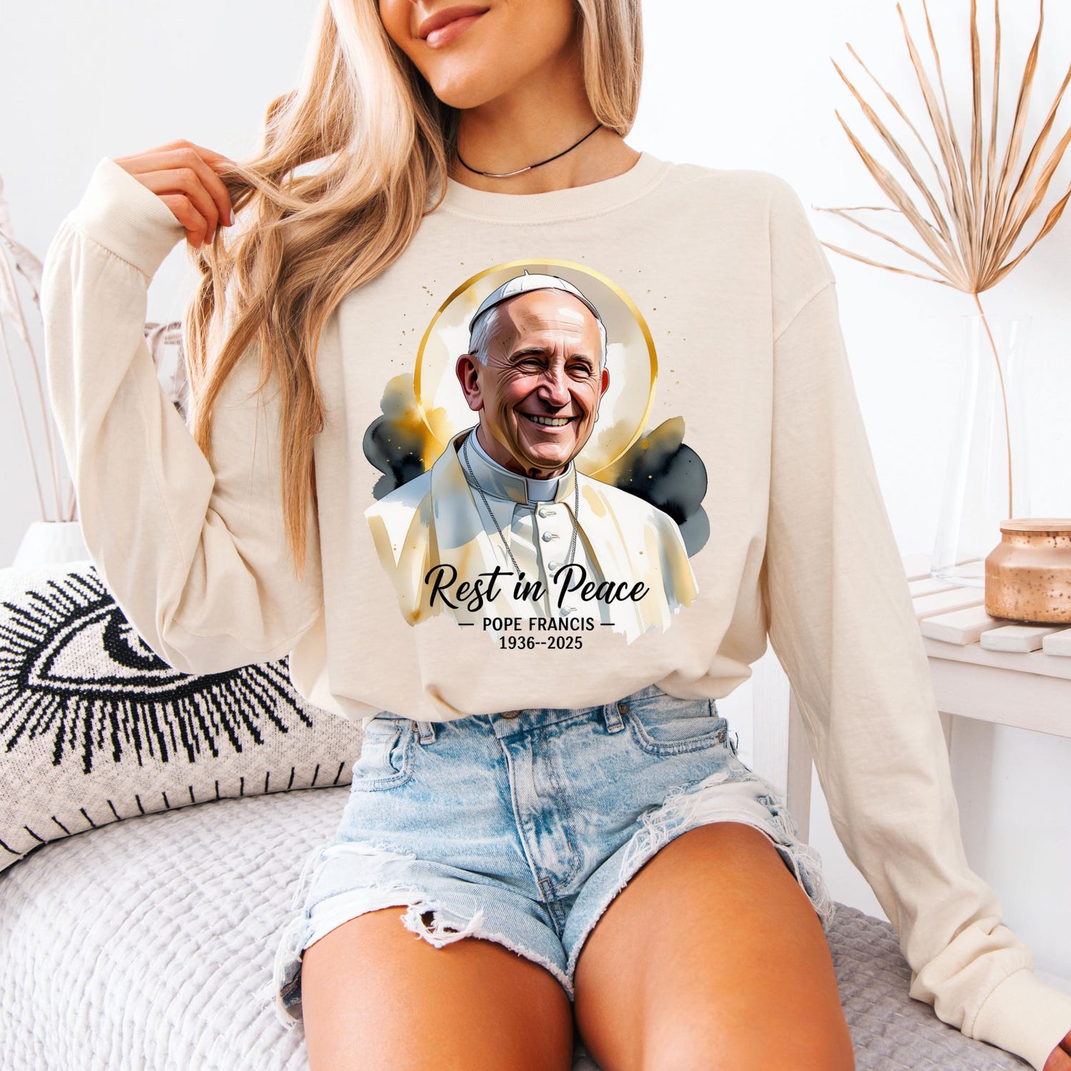Comfort Colors� RIP Pope Francis Shirt, Papa Francis 1936-2025, Memorial Pope Francis Shirt, Vatican T-Shirt, Rest In Peace Pope Francis Tee