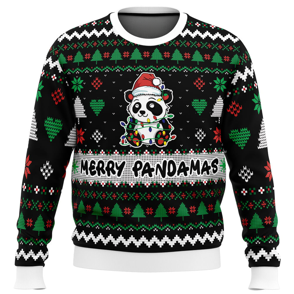 Merry Pandamas Pop Culture Ugly Christmas Sweater