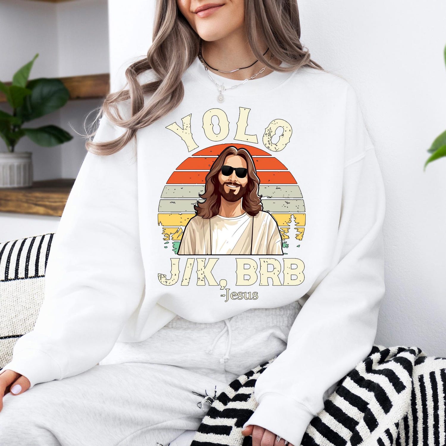 Yolo JK BRB Jesus Shirt, Funny Easter Jesus Tee, Christian Apparel T-Shirt, Religious Easter Sweatshirt, Easter Day Shirt, Bible Verse Tee