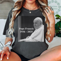 RIP Pope Francis Shirt, Thank You Father Pope Francis Shirt, Memorial Tribute Tee 1936-2025, Catholic Christian Gift, Vatican Angel