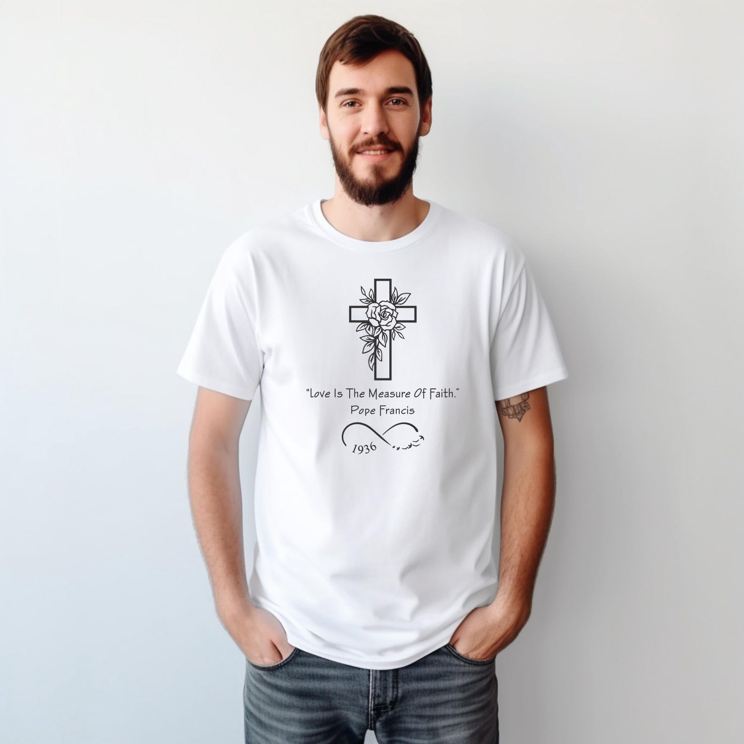 Pope Francis Shirt, Catholic T-Shirt, Faith Apparel, Religious Shirt, Christian Clothing, Modern Pope Design Shirt, Papa Francis Shirt