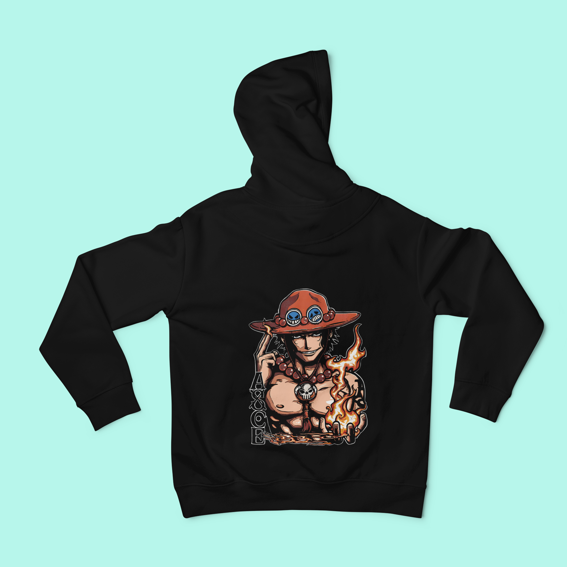 a black hoodie with a picture of a woman in a cowboy hat