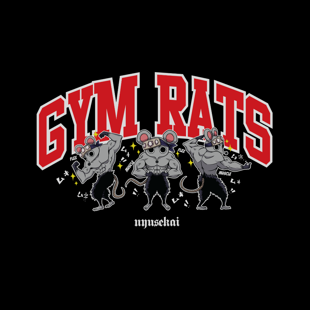 "Gym Rats - Demon Slayer" Oversized T-Shirt