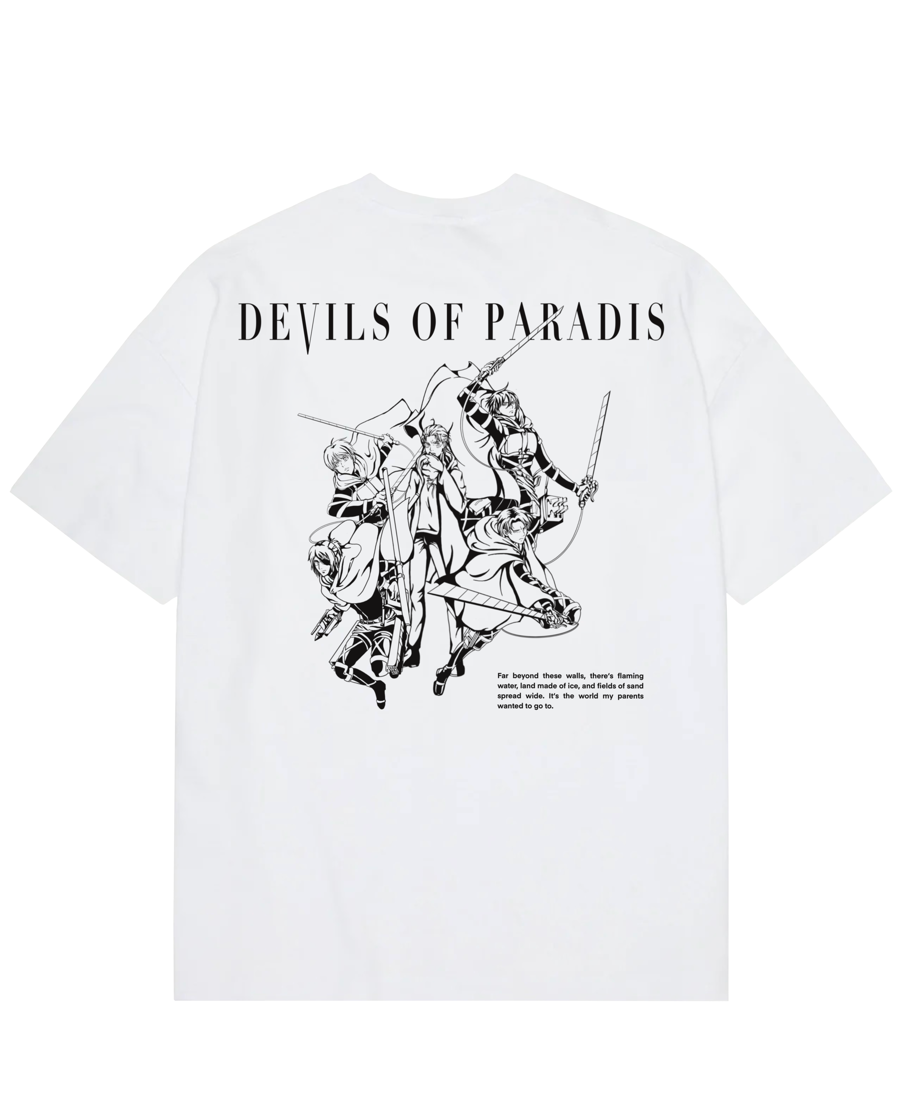 "Devils Of Paradis - AOT" Oversize T-Shirt