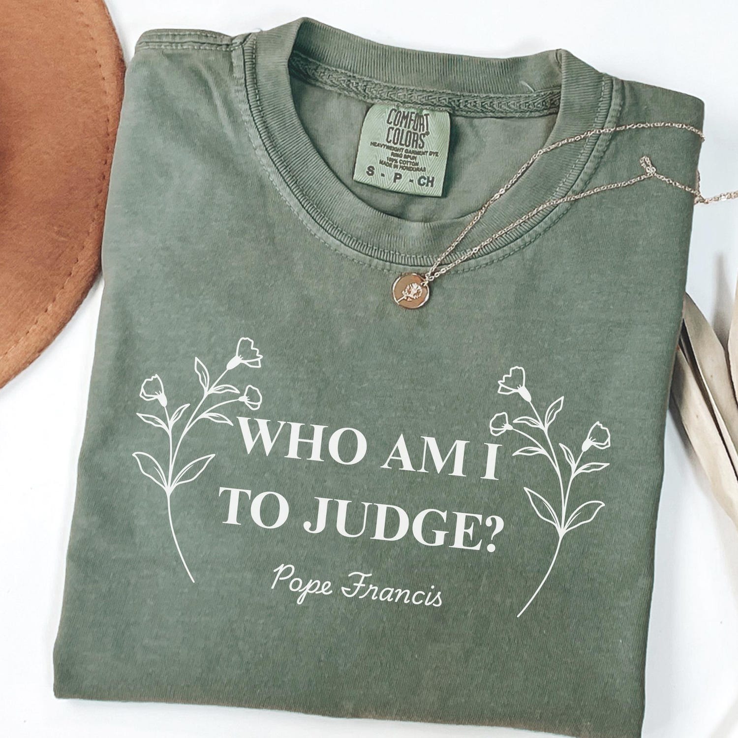 Comfort Colors� Pope Francis T-shirt Social Justice Pray For Pope Francis Vatican Pope Francis Catholic Tee Christian Shirt Religious Gift