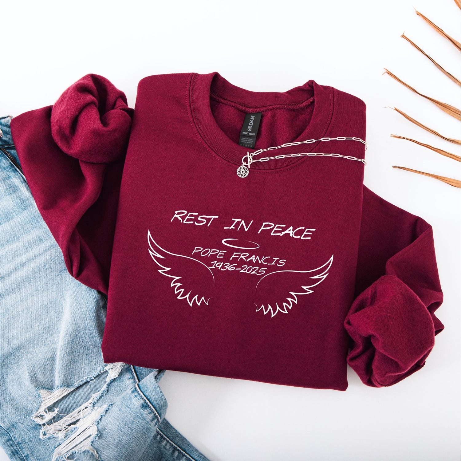 Rest In Peace Pope Francis Sweatshirt, Catholic Sweatshirt, Christian Shirt, Pope Francis Memorial Shirt, Rip Papa Franciscus Sweatshirt