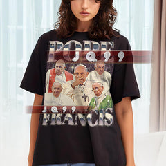 Pope Francis Shirt, Pope Francis Vintage, Pope Francis Retro, Catholic Leader Tee, Vatican Retro, Christian Figure Retro