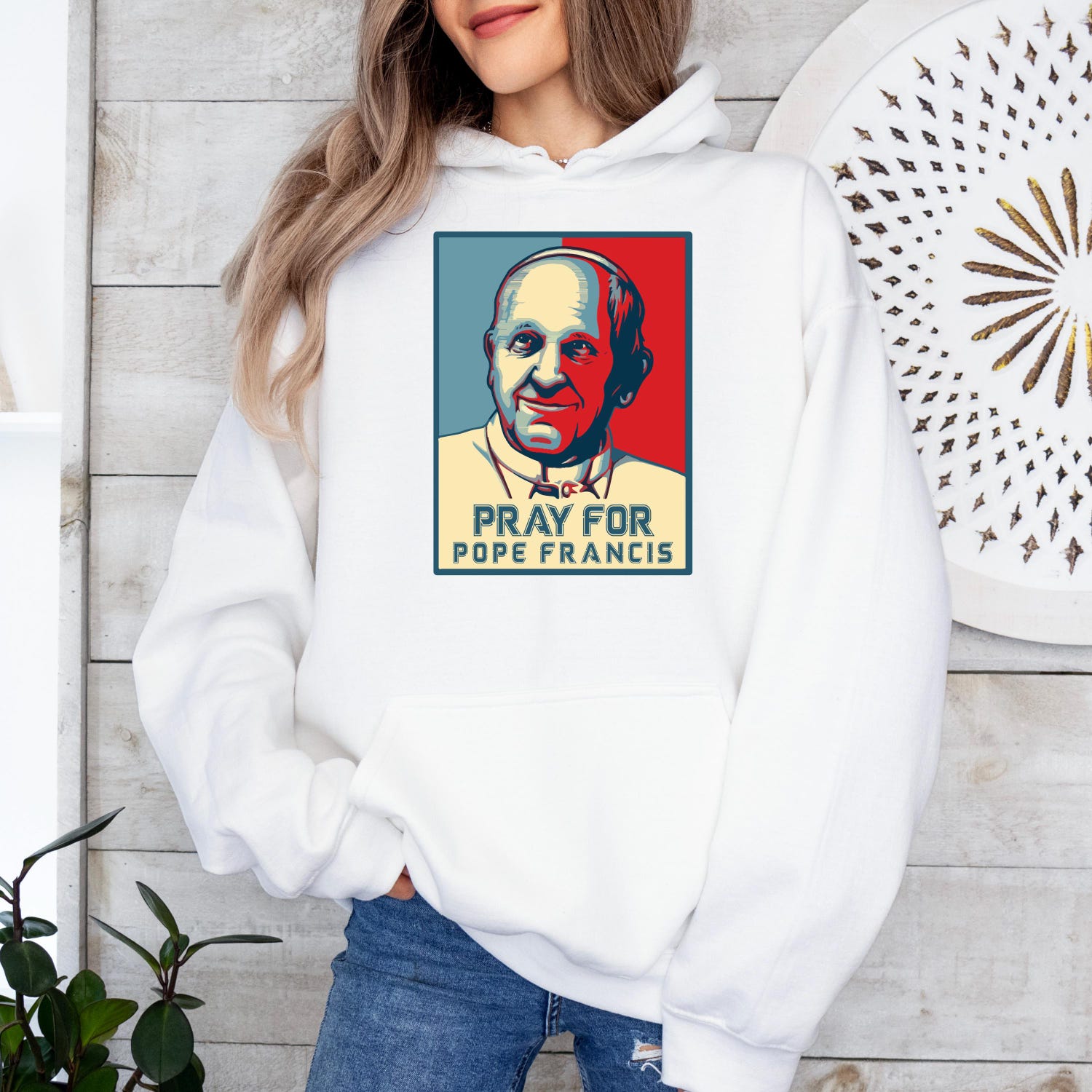 Pray For Pope Francis Graphic T-Shirt, Vintage Style Religious Shirt, Christian Apparel, Perfect, Pope Francis Prayer Sweatshirt