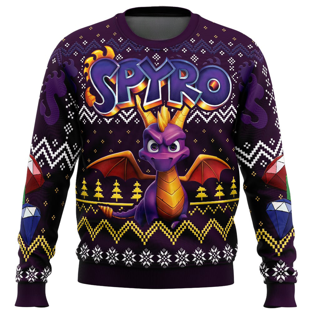 Christmas Dragon Spyro Ugly Christmas Sweater