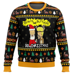 Beavis and Butthead Do Christmas Ugly Christmas Sweater