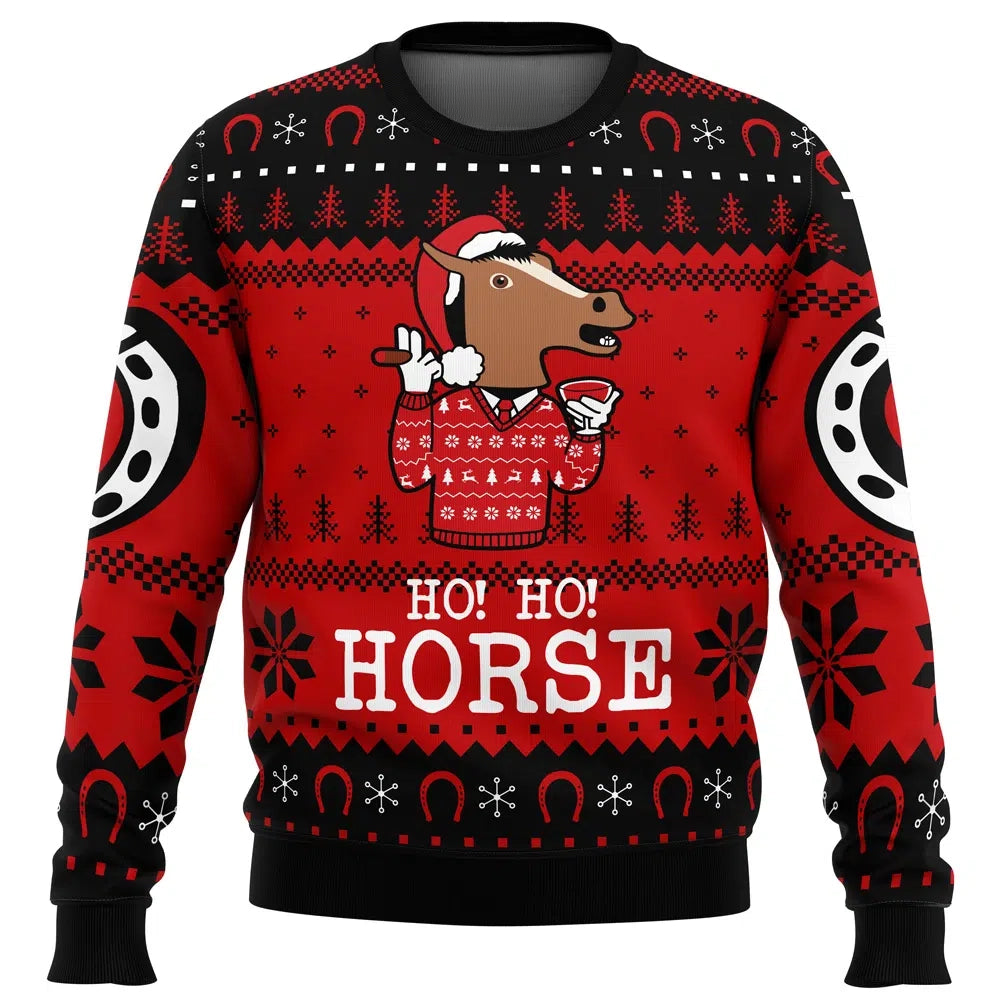 Ho! Ho! Horse Bojack Horseman Ugly Christmas Sweater