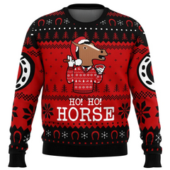 Ho! Ho! Horse Bojack Horseman Ugly Christmas Sweater