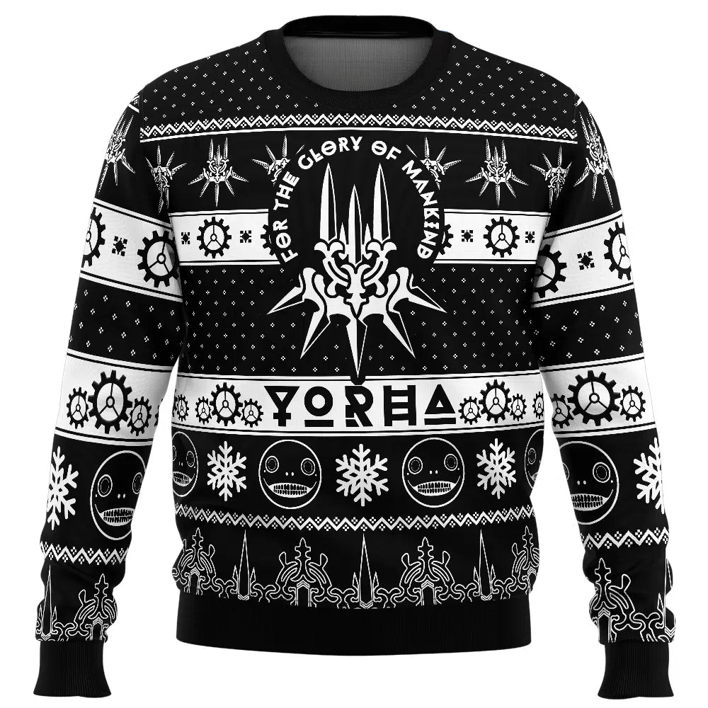 Game of Yorha Nier Automata Ugly Christmas Sweater