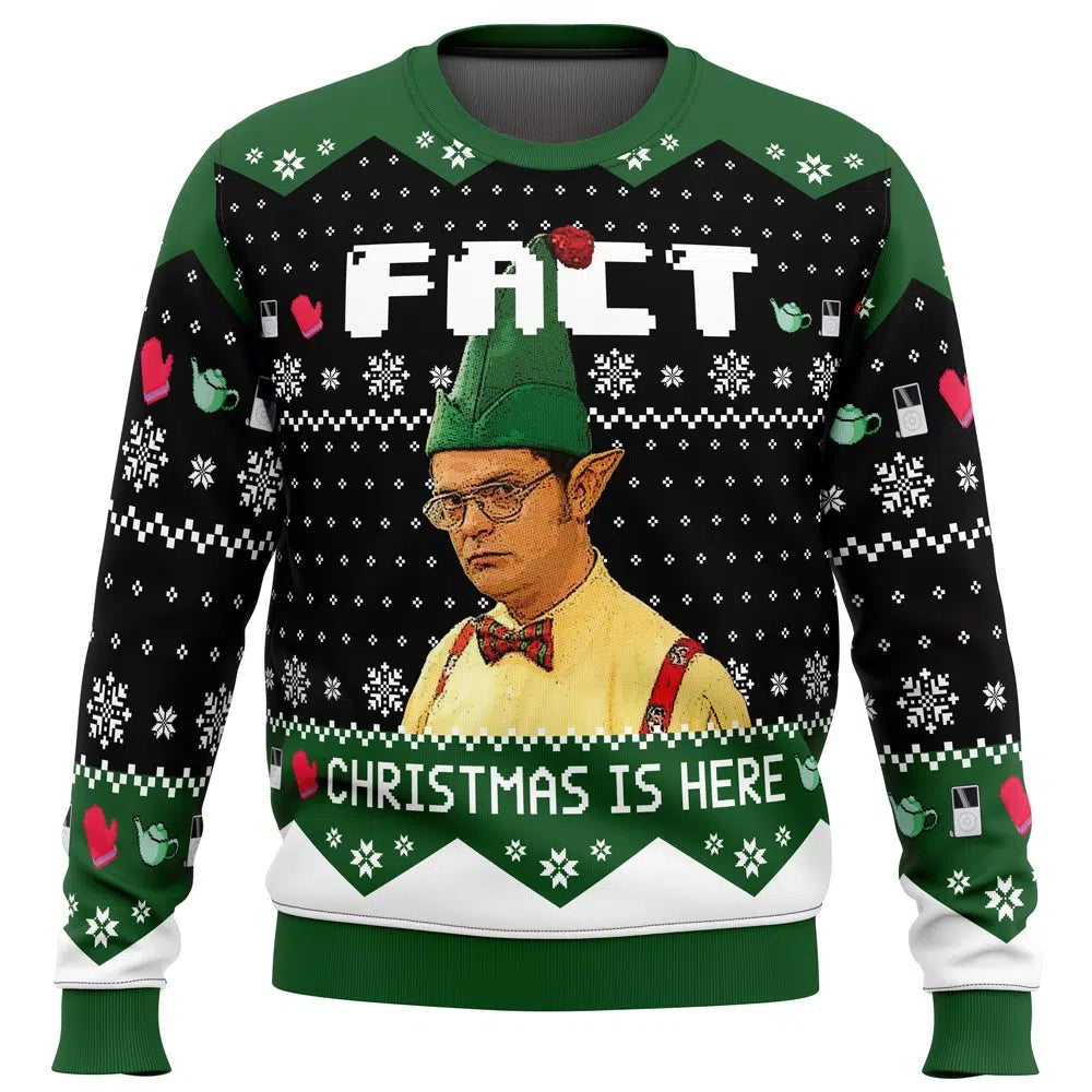 Fact Christmas Is Here The Office Ugly Christmas Sweater