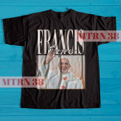 Pope Francis Tshirt, Pope Francis Vintage Tees, Pope Francis Retro Shirt, Retro Movie Pope Francis Tees, Christmas Gift Tee, Christmas Shirt